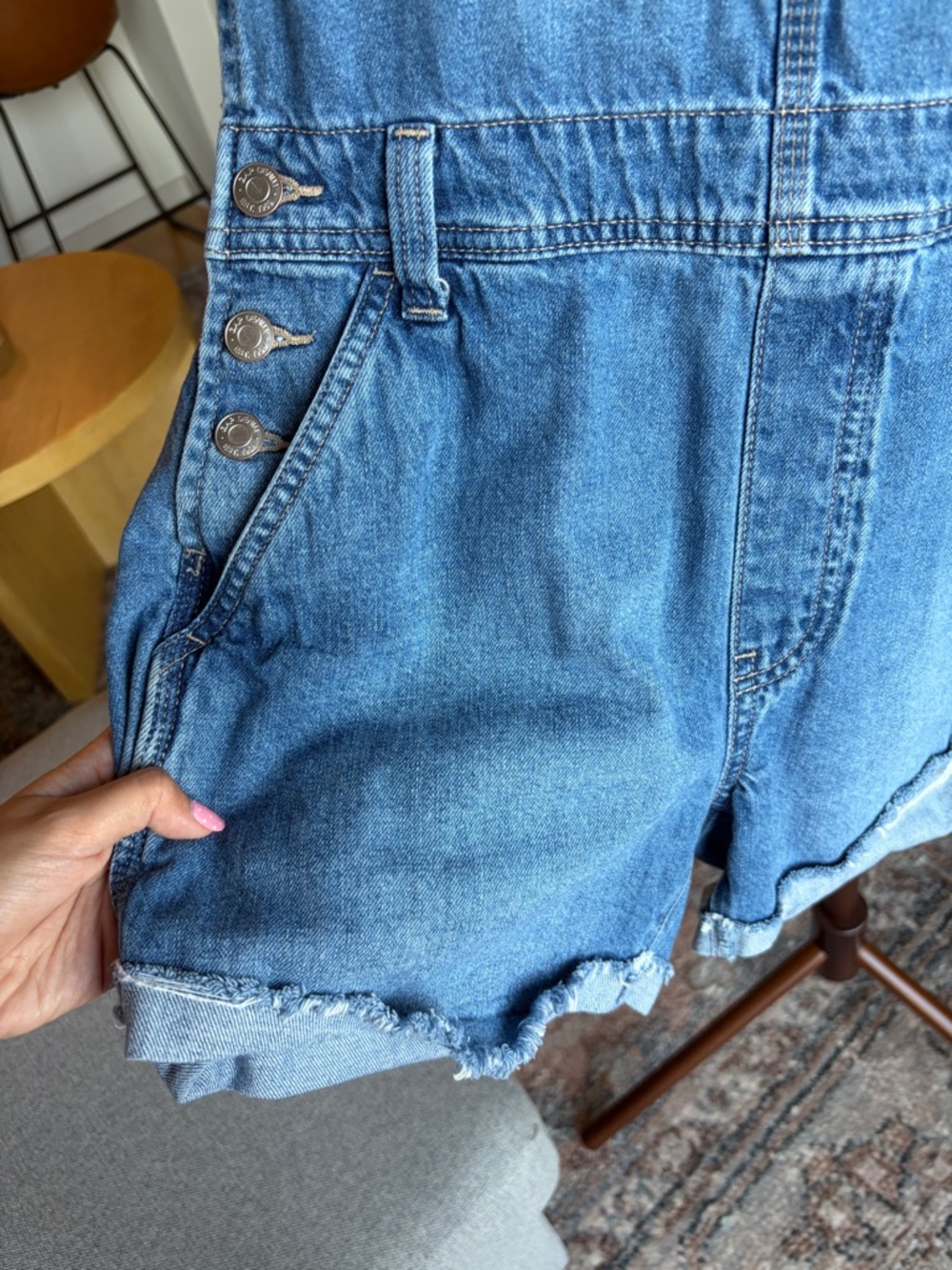 GAP DENIM SHORTALLS - Picture 2 of 5